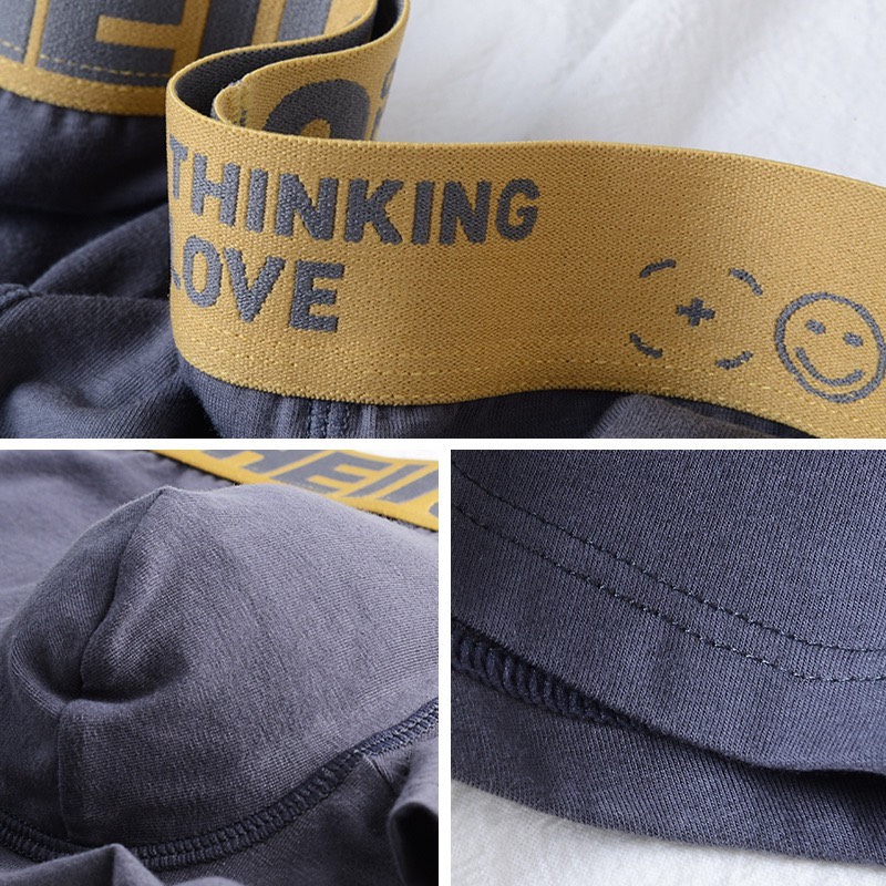 Quần Lót Đùi Nam/ Quần Sịp Nam Cotton Cạp Chữ Co Dãn Thoáng Mát Mẫu Hot S10