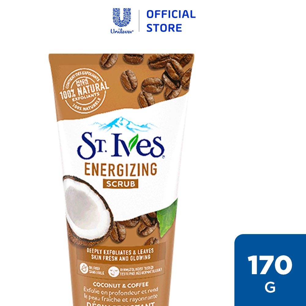 Sữa rửa mặt tẩy tế bào chết St.Ives Cafe và Dừa 170g