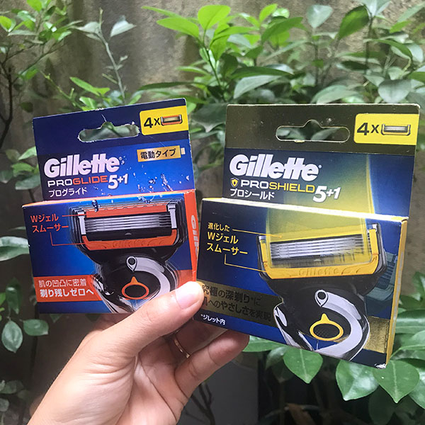 Lưỡi Dao Cạo Râu Gillette 5 lưỡi Gillette Fusion 5 - Proglide 5 - Proshield 5 Nhật Bản