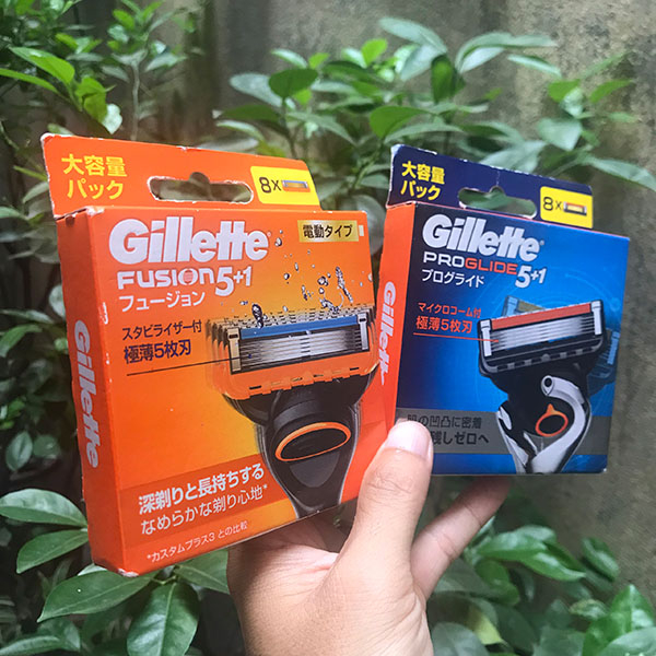 Lưỡi Dao Cạo Râu Gillette 5 lưỡi Gillette Fusion 5 - Proglide 5 - Proshield 5 Nhật Bản