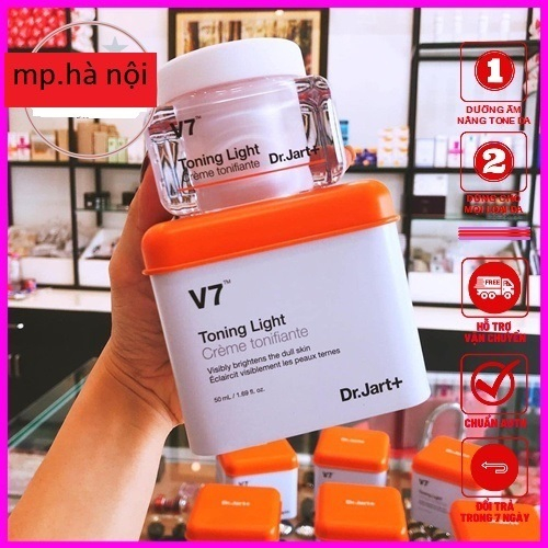 Kem dưỡng v7 toning light, Dr.Jart+, Dưỡng trắng da