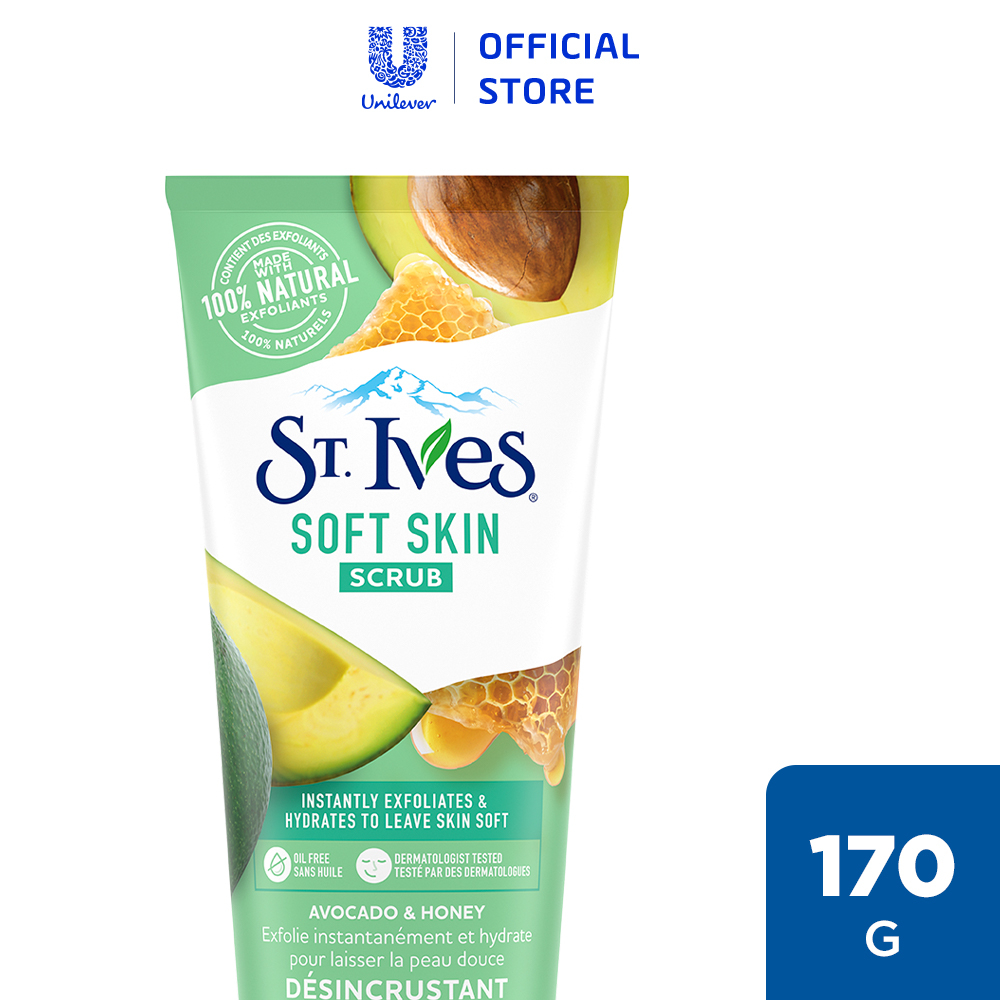 Sữa rửa mặt tẩy tết bào chết St.Ives bơ và mật ong 170g