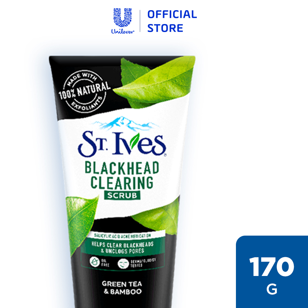 Sữa rửa mặt tẩy tế bào chết ngừa mụn St.Ives Trà Xanh 170g