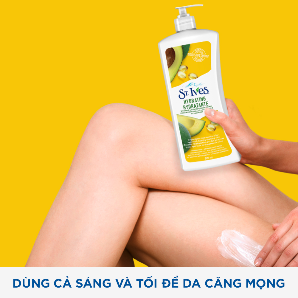 Sữa dưỡng thể St.Ives Vitamin E và Bơ 621ml