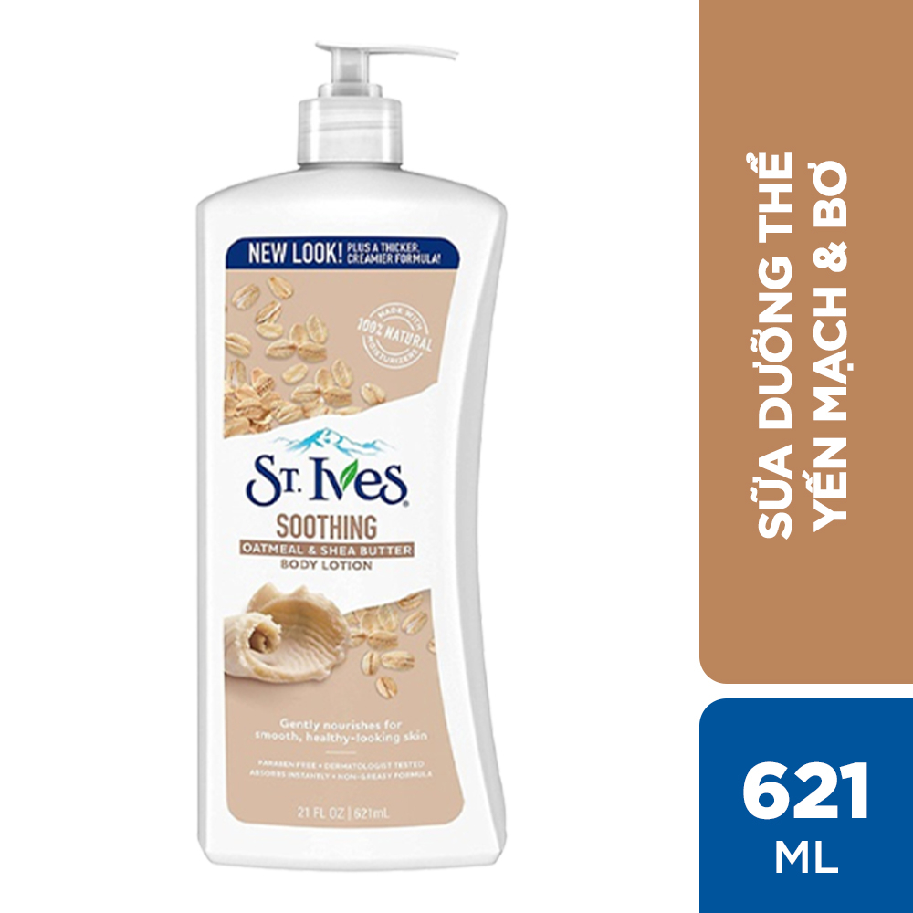 Sữa dưỡng thể St.Ives Yến Mạch và Bơ 621ml
