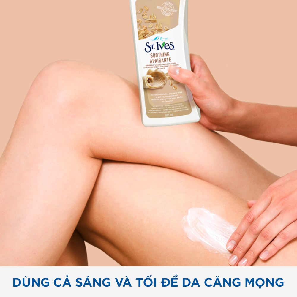 Sữa dưỡng thể St.Ives Yến Mạch và Bơ 621ml