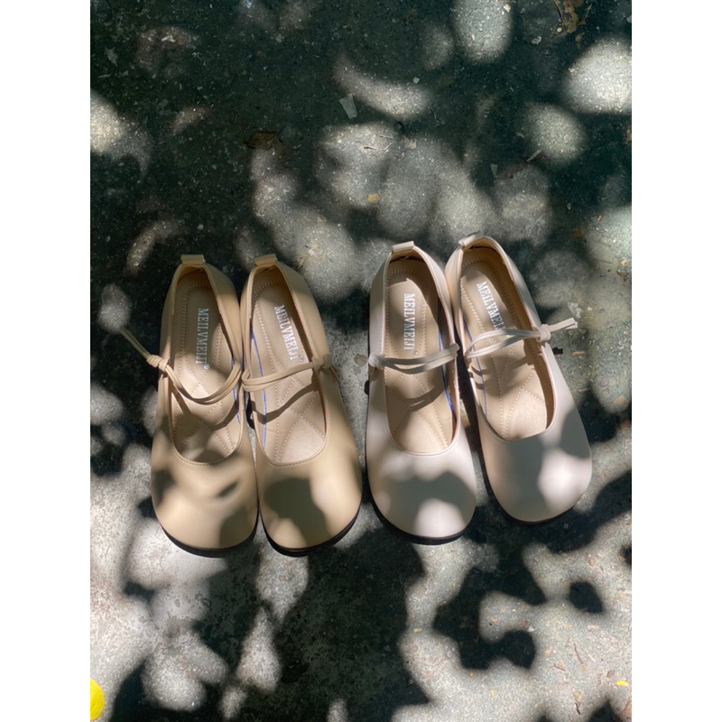 Giày búp bê da mềm mũi tròn mã 1819