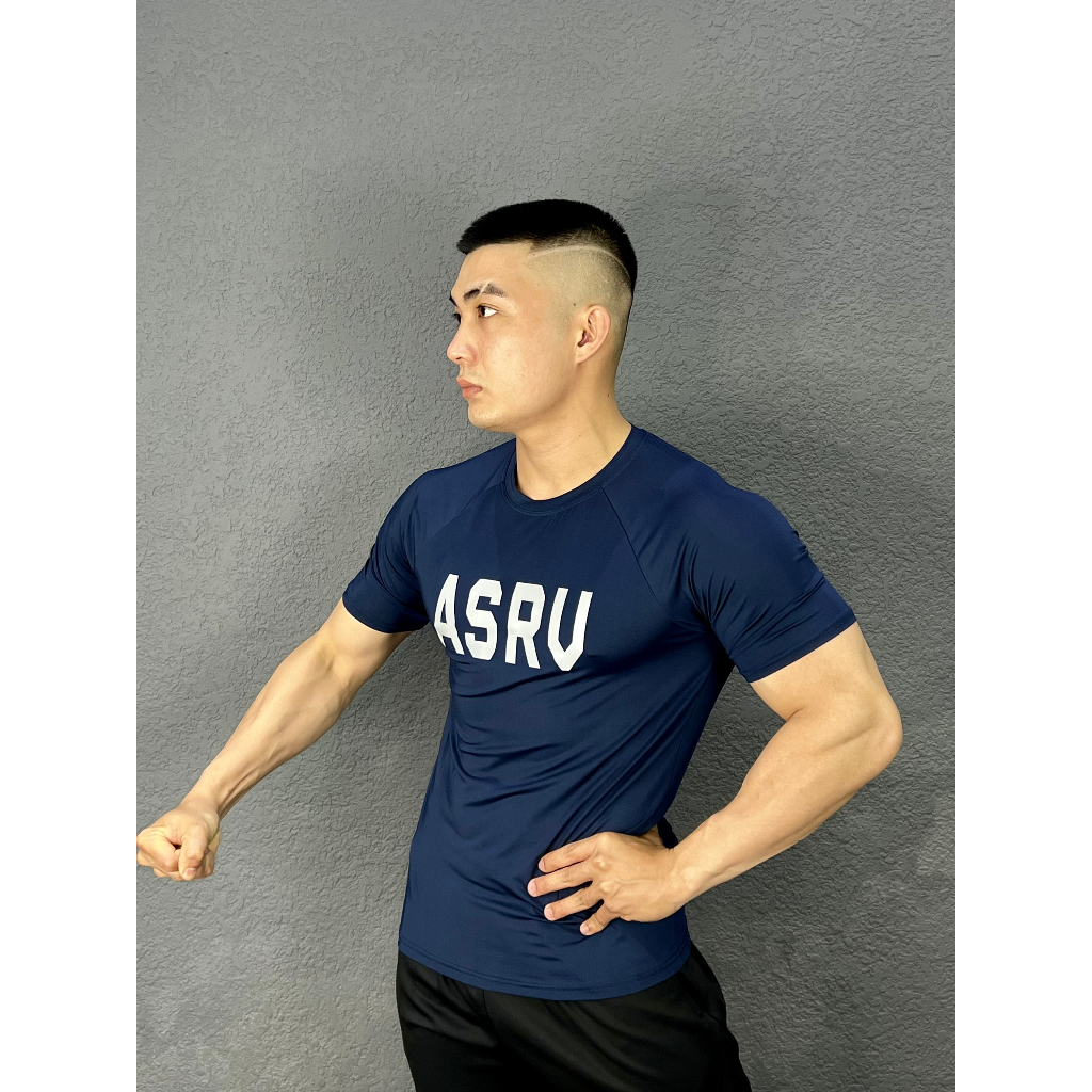 Áo Thể Thao Tập Gym Nam, Logo Phản Quang ASR.V