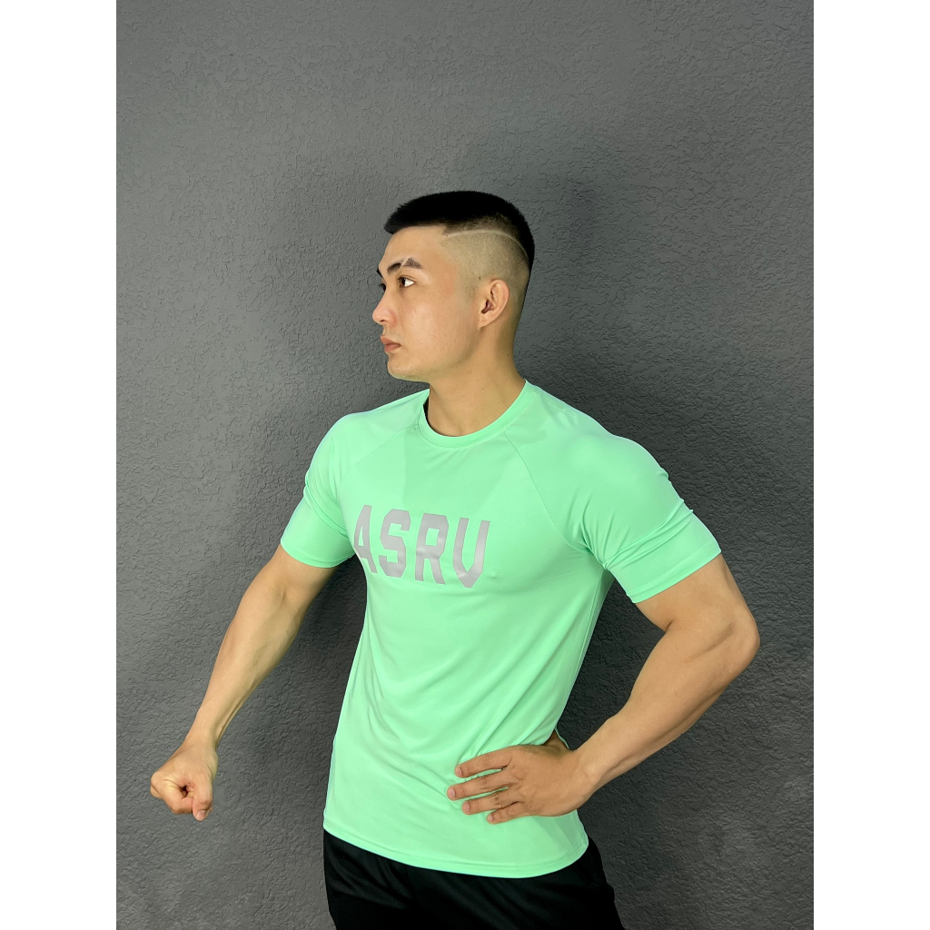 Áo Thể Thao Tập Gym Nam, Logo Phản Quang ASR.V