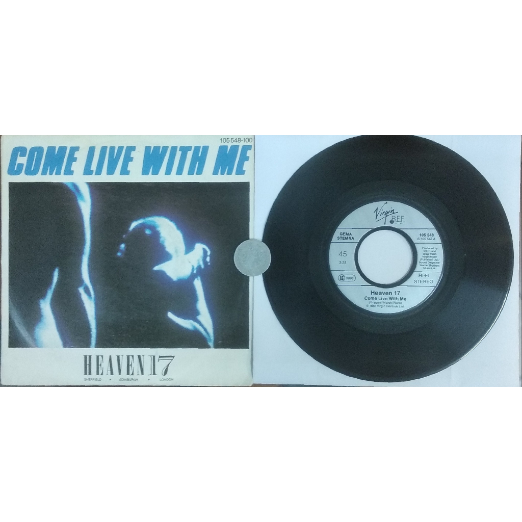 stereomate - Đĩa nhựa - Single Vinyl - 7 inch 45 vòng: Heaven 17 - Come Live With Me / Let's All Mak