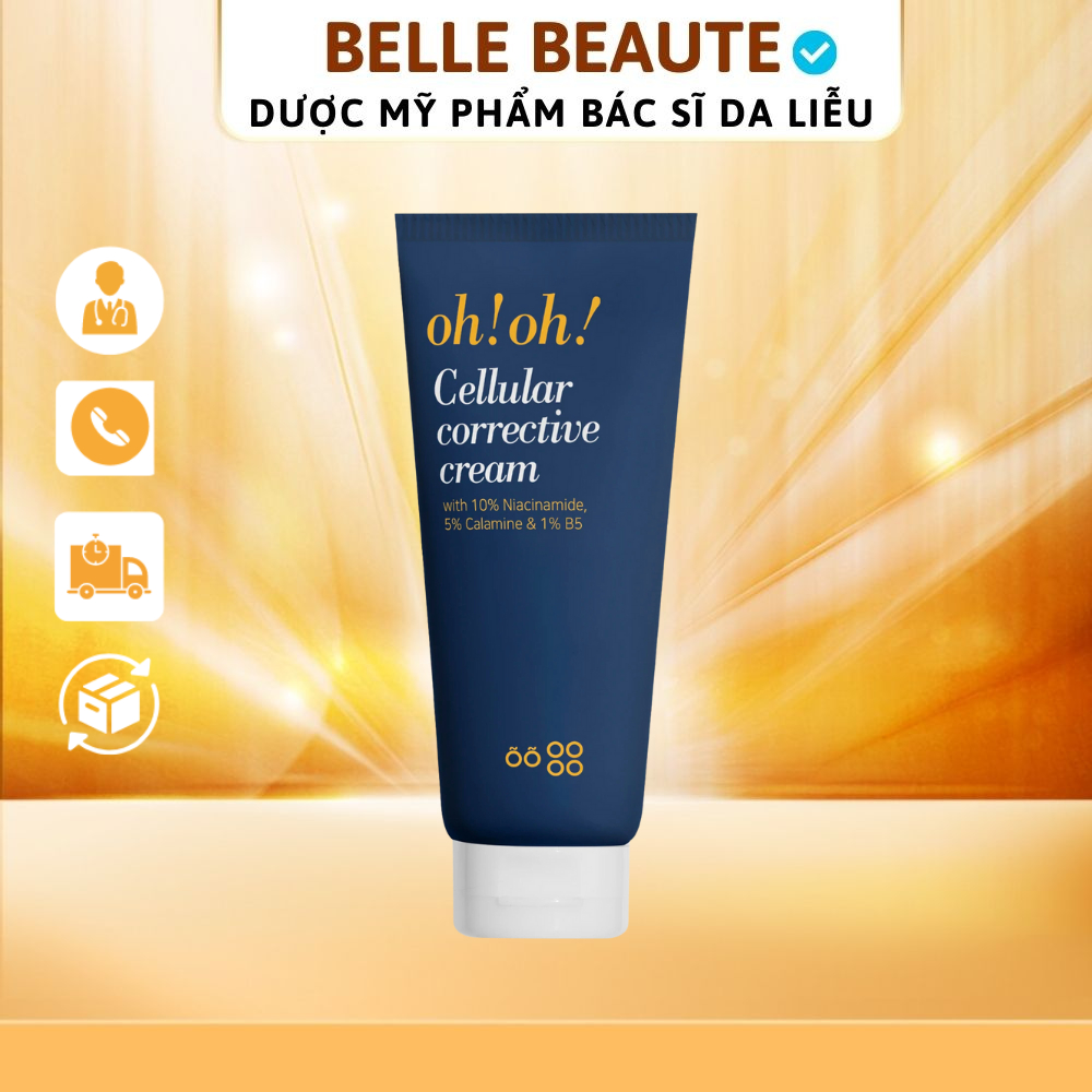 Kem dưỡng phục hồi oh!oh! Cellular Corrective Cream (with 10% Niacinamide, 5% Calamine, 1% B5)