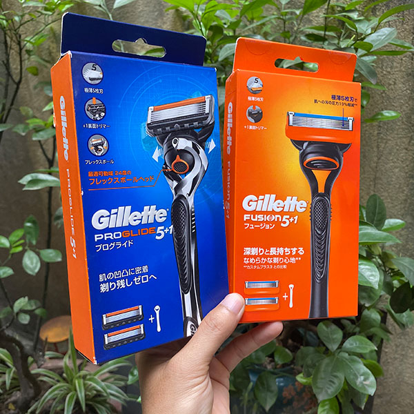 Tặng quà sinh nhật cho bạn trai - bộ dao cạo râu Gillette 5 lưỡi Nhật Bản