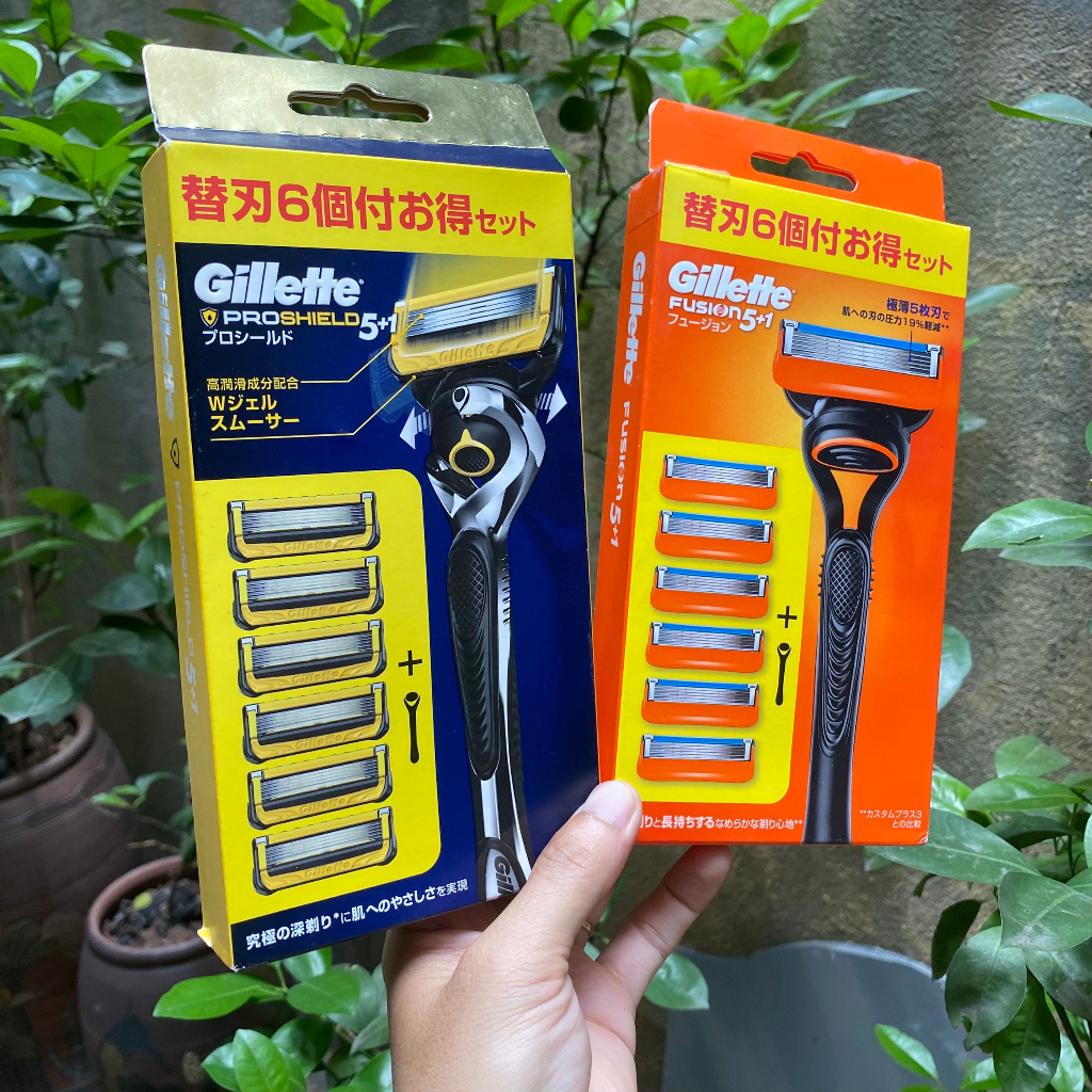 Dao Cạo Râu Gillette 5 Lưỡi Nhật Bản Gillette Fusion 5 - Proglide 5 - Proshield 5 Hàng Chuẩn Uy Tín