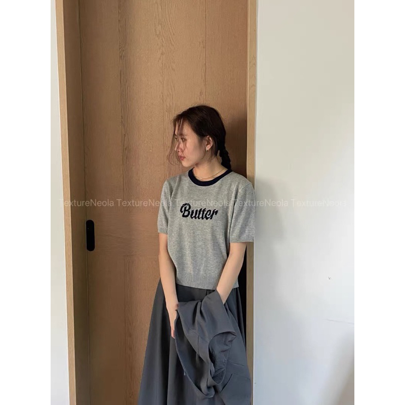 Áo len dáng cộc tay thêu logo hàng QC-SinNa