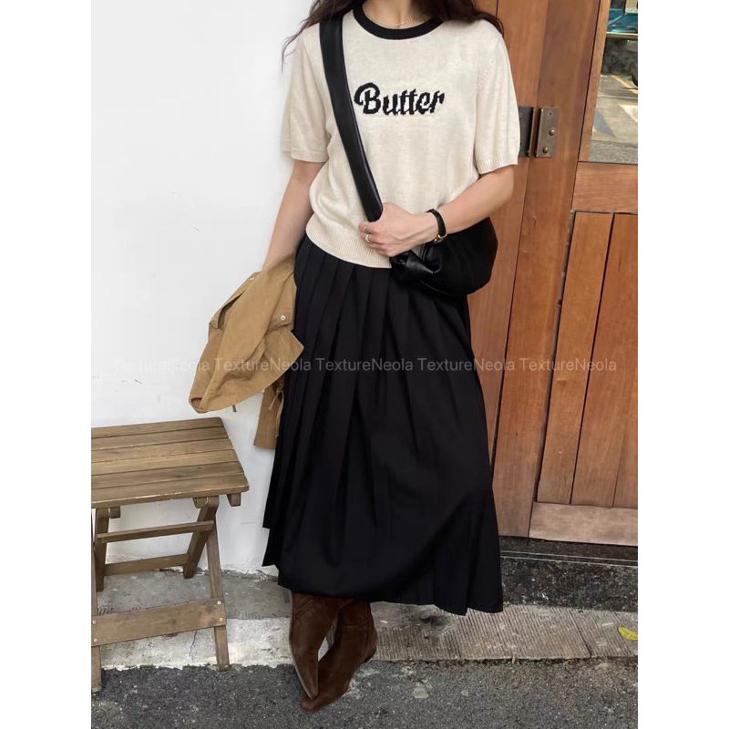 Áo len dáng cộc tay thêu logo hàng QC-SinNa