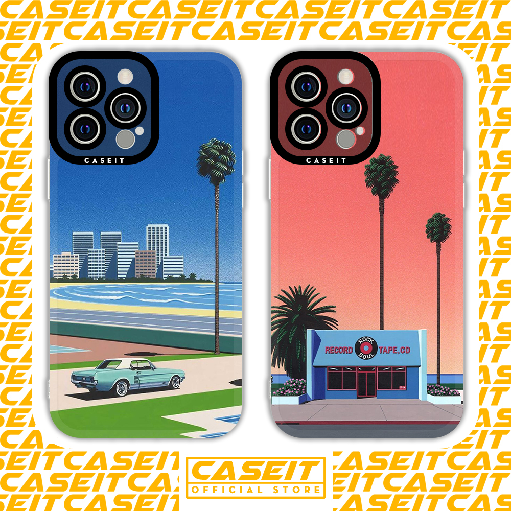 Ốp lưng iphone cạnh vuông Caseit Cướp đường phố GTA Vice City aesthetic 8/8plus/x/xs/11/12/13/14/pro