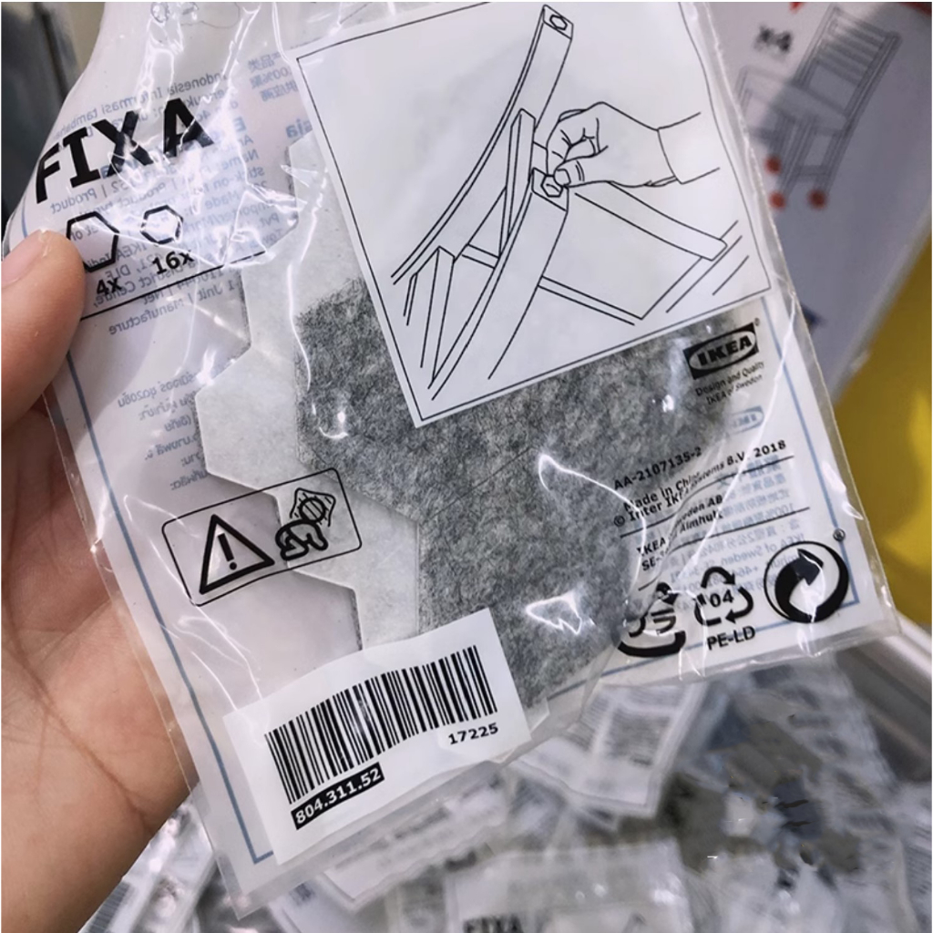 Bộ 20 miếng dán chân bàn, ghế bảo vệ sàn nhà FIXA IKEA