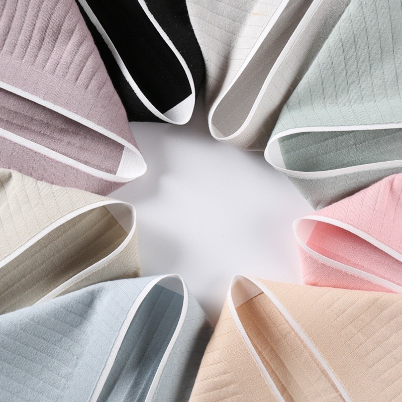 Quần lót gân tăm 100% cotton kháng khuẩn viền eo trắng