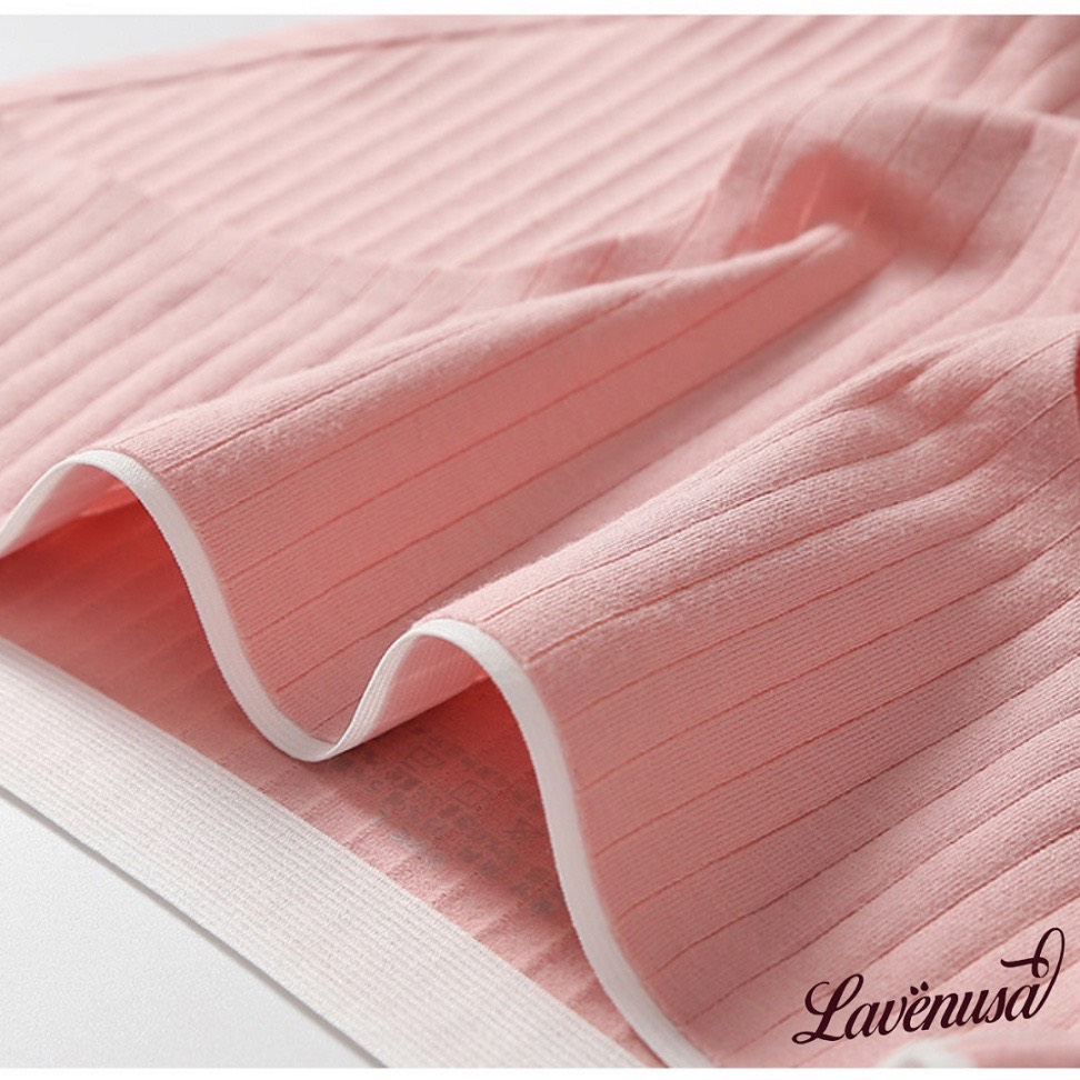 Quần lót gân tăm 100% cotton kháng khuẩn viền eo trắng