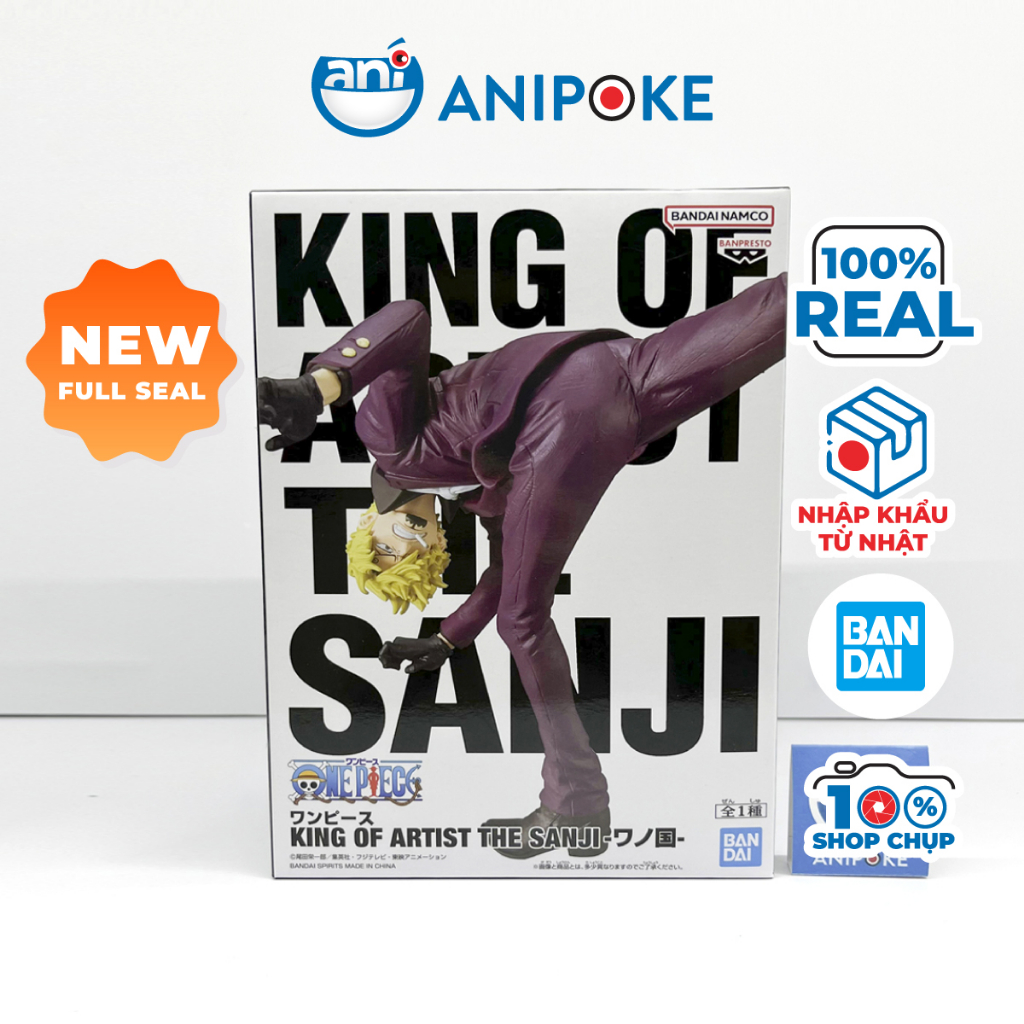Mô hình Sanji  King of The artist  One Piece Đảo Hải Tặc mới, full seal, hàng nội Nhật chính hãng Ba
