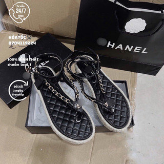 Sandal cn đế cói kẹp xỏ ngón fullbox