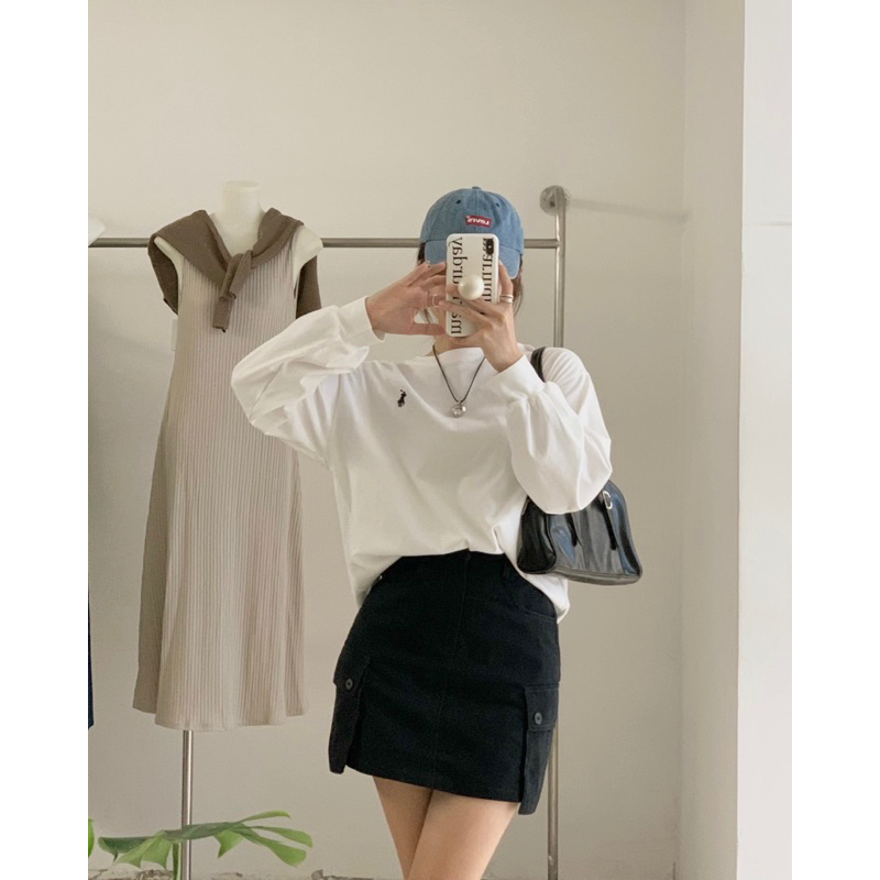 KAYY. Áo pull dài tay thêu ngực _ A6716