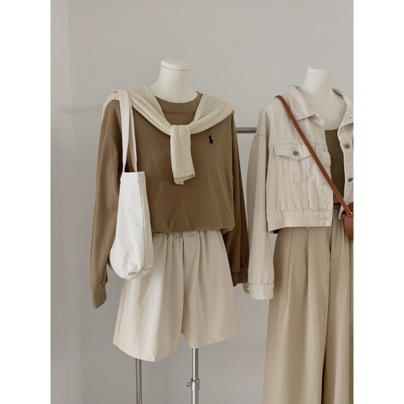 KAYY. Áo pull dài tay thêu ngực _ A6716