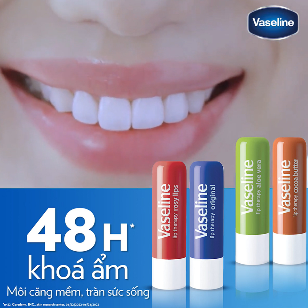 Son Dưỡng Môi Hồng Xinh Vaseline Rosy Lips Stick 4.8g