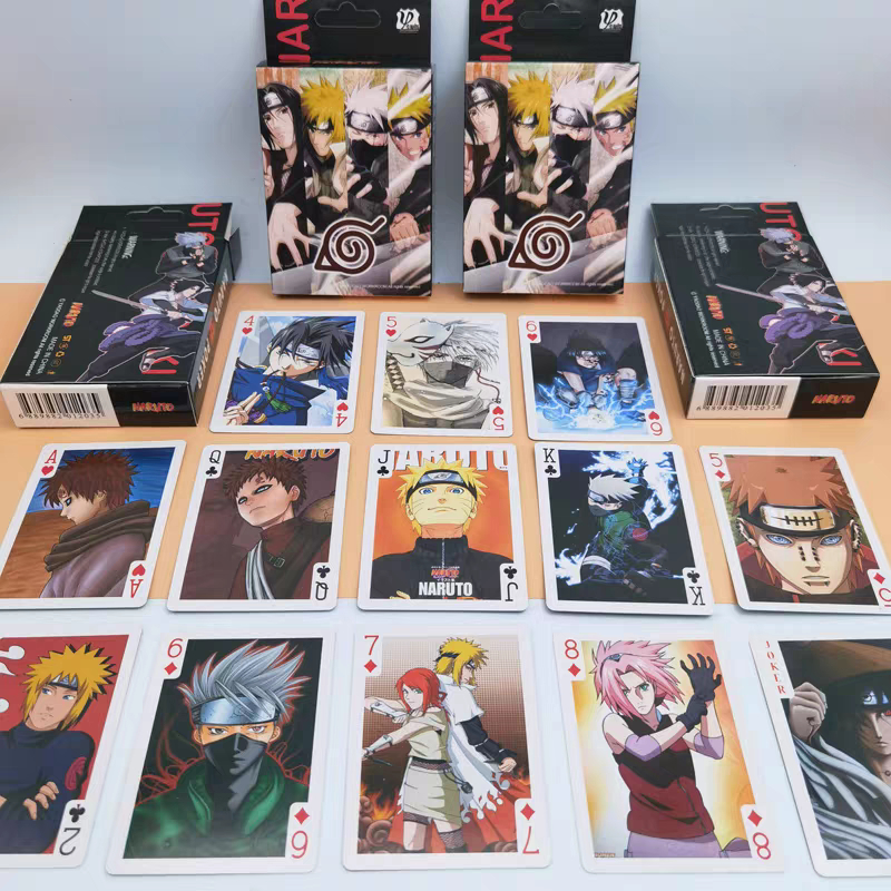 Bộ Bài Tây 54 Lá Tú Lơ Khơ Poker Game Nhân Vật Anime Hoạt Hình One Piece Naruto Gintama