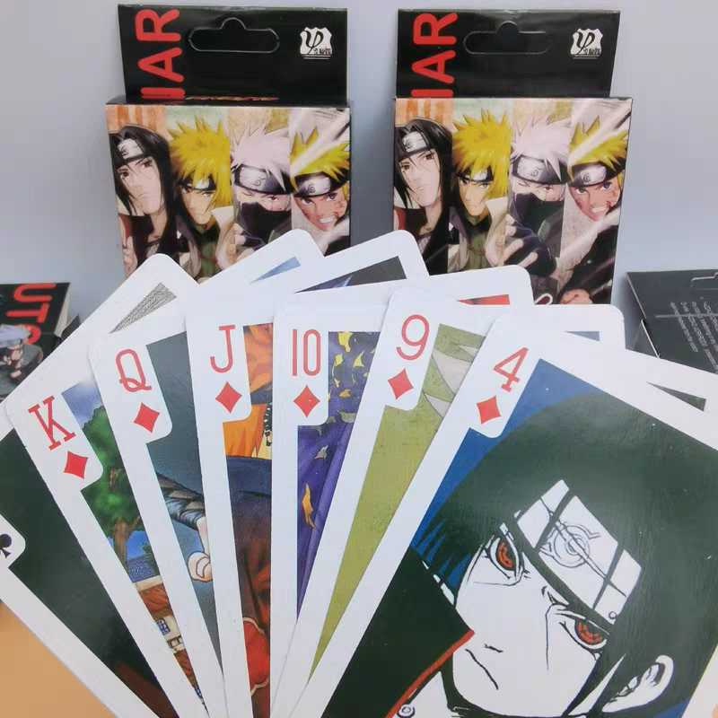 Bộ Bài Tây 54 Lá Tú Lơ Khơ Poker Game Nhân Vật Anime Hoạt Hình One Piece Naruto Gintama