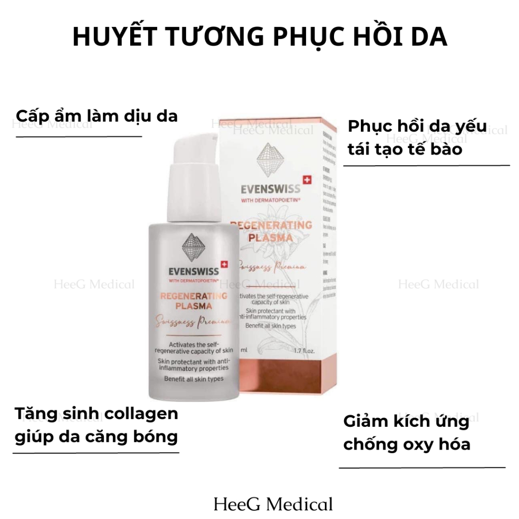 Huyết tương phục hồi da Evenswiss Regenerating Plasma 50ml