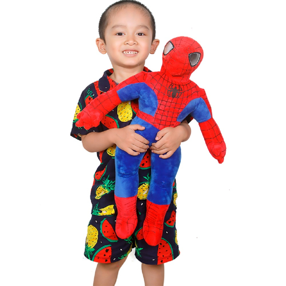 Gấu bông gối ôm siêu nhân người nhện đủ size MBTHAI01