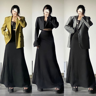 CHÂN VÁY DÀI BIGSIZE LƯNG CAO CV24 (TÁO ĐỎ BIGSIZE 55-90KG) 🍎🍎🍎