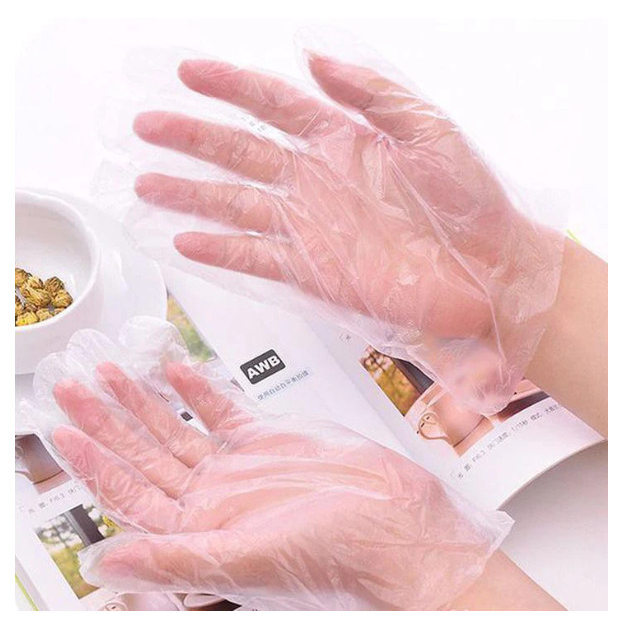 Hộp 200 Bao Tay Nilon Siêu Dai Dạng Rút An Toàn Vệ Sinh