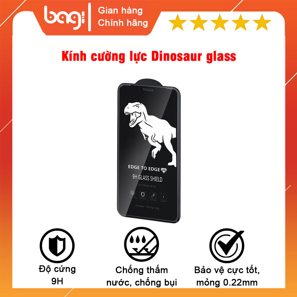 Kính cường lực Bagi Dinosaur 9H dành cho Iphone