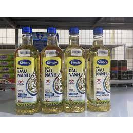 Dầu ăn simly đậu nành 1l