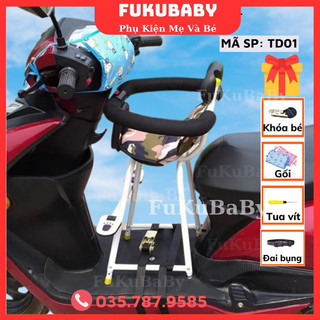 TD01-Ghế ngồi xe máy đa năng bán chạy cho bé (được chọn màu gối)