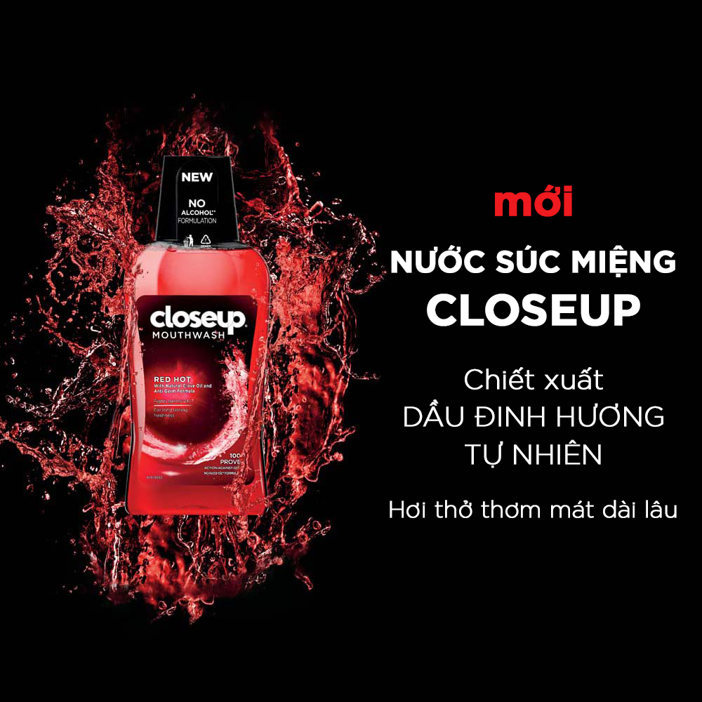 Nước súc miệng CloseUp Red Hot 500ml