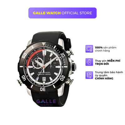 Đồng hồ Romanson AL0339HMDBK mặt kính Sapphire cao cấp, chống nước 20 ATM, dây cao su đeo tay thể thao nam tính