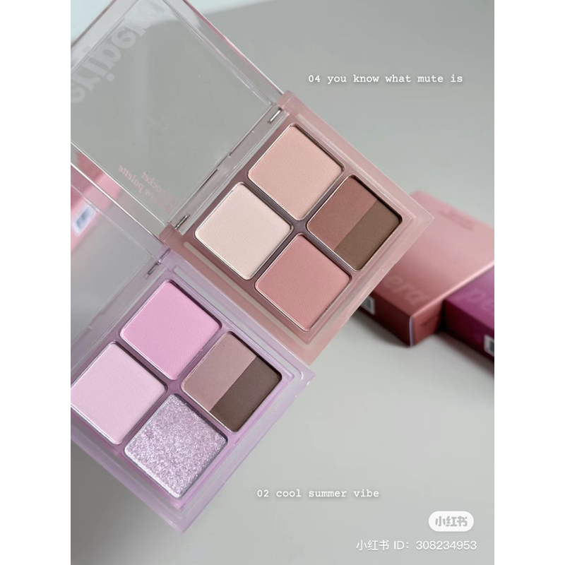 Bảng Phấn Mắt 4 Ô Peripera Ink Pocket Shadow