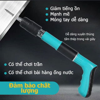 Súng bắn đinh bê tông thế hệ mới,máy bắn đinh hạt nổ kèm đinh nổ,máy bắn đinh bê tông không dây