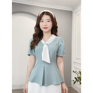 Áo peplum thô sắc màu