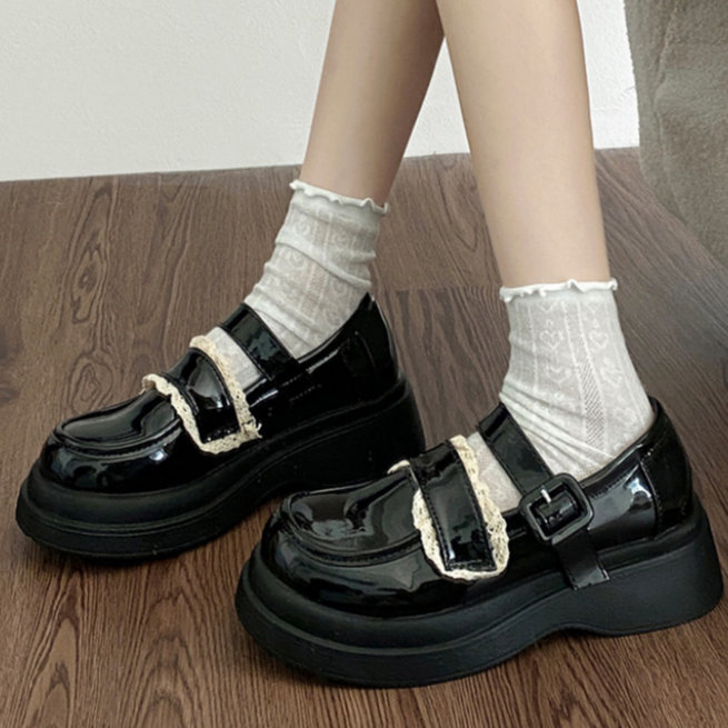 Giày búp bê nữ cao cấp KORI-3005 đế cao fullbox - Giày lolita nữ dễ thương sang chảnh