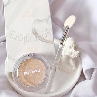 Phấn Bắt Sáng Peripera Pure Glory Kèm Cọ