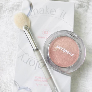 Phấn Bắt Sáng Peripera Pure Glory Kèm Cọ