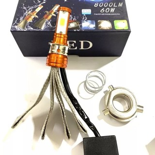 🔥ĐÈN PHA LED BMA 2 TIM LED CHÂN H4,M5🔥 (GIÁ 1 BÓNG)