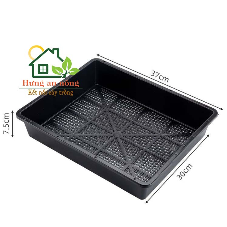 KC36L1 - Sét khay 36cm + 20 chậu vuông màu 7cm tiện trồng sen đá xương rồng