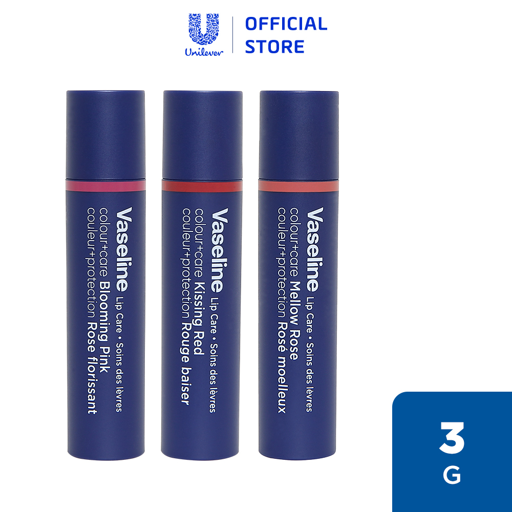 Son dưỡng môi Vaseline Colour+Care 3g