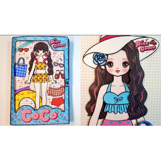 Sổ thời trang búp bê mùa hè- Búp bê giấy