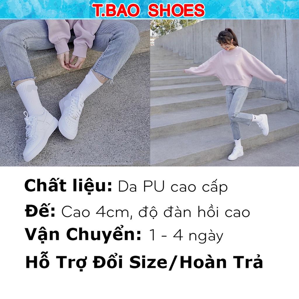 Giày _Nike Trắng Air Force 1 Nam Nữ, Giày AF1 Cổ Thấp Cao Cấp Full Size Nam Nữ | BigBuy360 - bigbuy360.vn